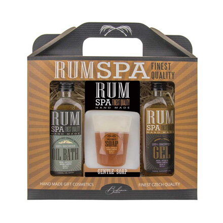 Kosmetická sada Rum Spa – sprchový gel 100 ml, mýdlo 70 g a lázeň 100 ml