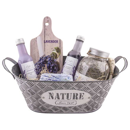 Plechový dárkový box – levandule