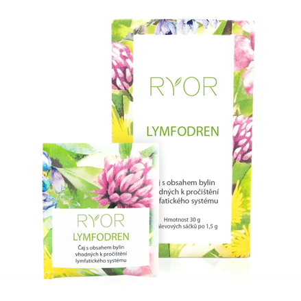 Ryor - Lymfodren, nálevové sáčky - 20x1,5 g