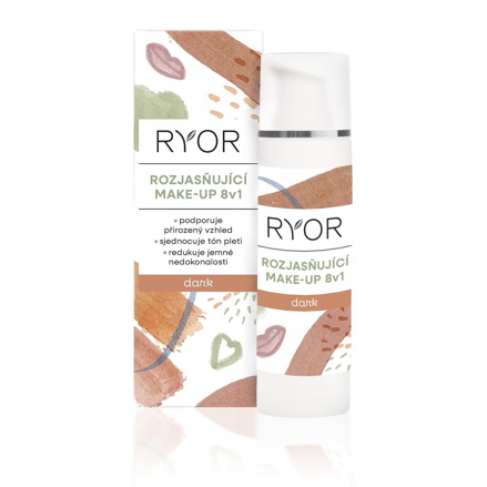 Ryor - Rozjasňující make-up 8v1 DARK - 30 ml