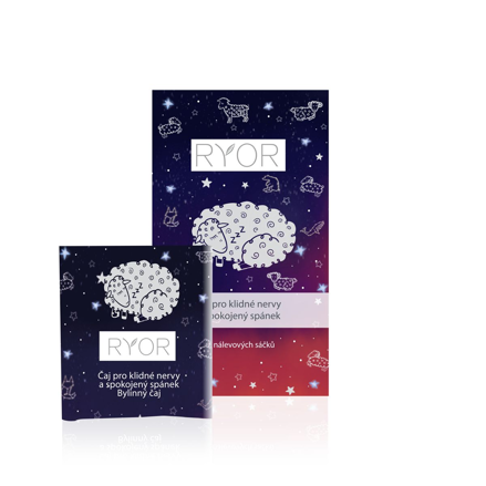 Ryor - Čaj - Klidné nervy a spokojený spánek - nálevové sáčky - 20x1,5 g