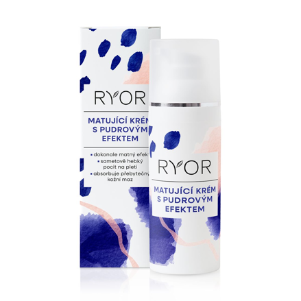 Ryor - Matující krém s pudrovým efektem - 50 ml