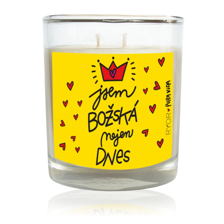 Ryor - PuraVida svíčka s vůní šeříku BOŽSKÁ - 210 g