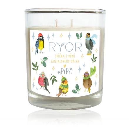 Ryor - ePiPí Svíčka s vůní santalového dřeva - 210 g