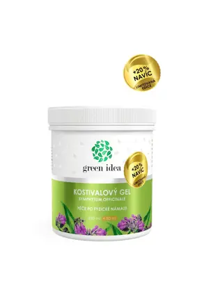Green idea Kostivalový masážní gel - limitovaná edice 300 ml